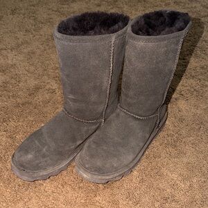 BearPaw Charcoal Suede Boots